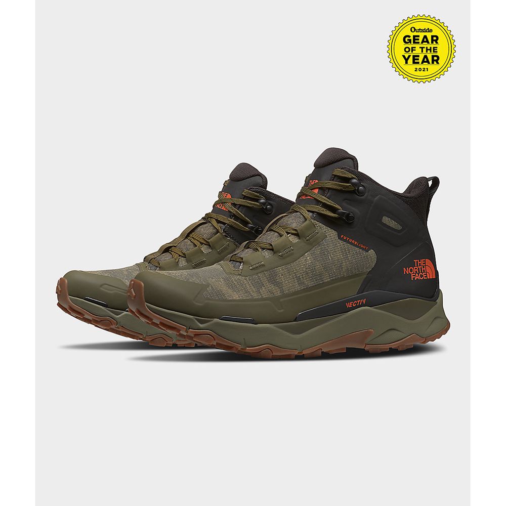 The North Face Hiking Boots Mens Australia - The North Face Vectiv Exploris Mid Futurelight™ Olive G